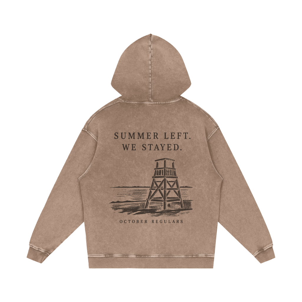 SummerLeftWeStayed,Hoodies,LifeguardGraphic,SnowWash,Oversized,OffSeason,Drop001