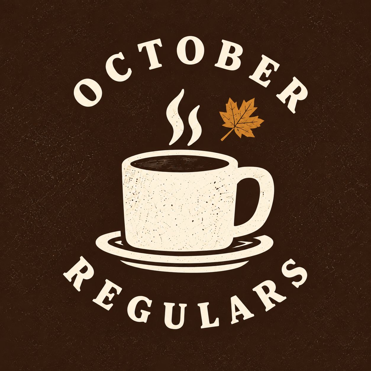 October Regulars coffee cup logo
